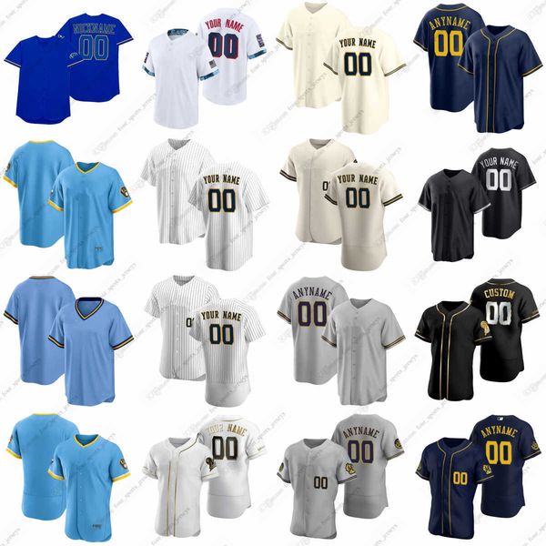 2023 custom brewers christian yelich baseball jerseys joey wiemer brice turang lorenzo cain corbin burnes alex claudio jake cousins eric lau, Blue;black
2023 custom brewers christian yelich baseball jerseys joey wiemer brice turang lorenzo cain corbin burnes alex claudio jake cousins eric lau, Blue;black