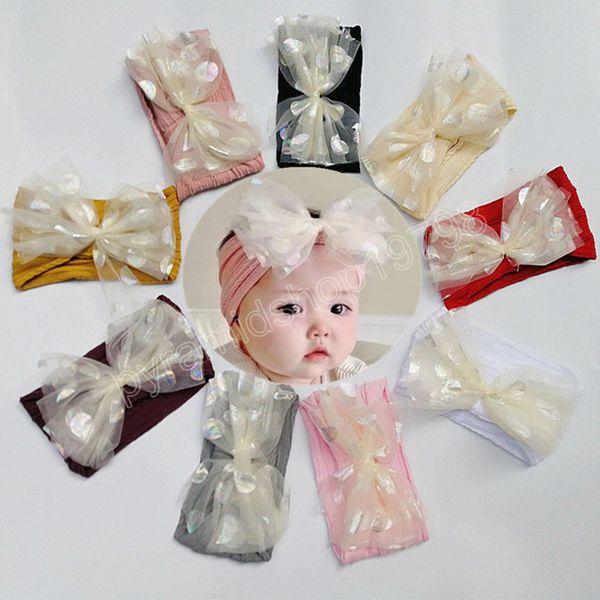 solid color striped elastic wide hairband cute net yarn bowknot infant headband diy children headwear baby accessories, Slivery;white
solid color striped elastic wide hairband cute net yarn bowknot infant headband diy children headwear baby accessories, Slivery;white
