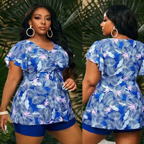 pok 2023 fat lace up print large swimwear high waist flat angle split women's swimwear
pok 2023 fat lace up print large swimwear high waist flat angle split women's swimwear