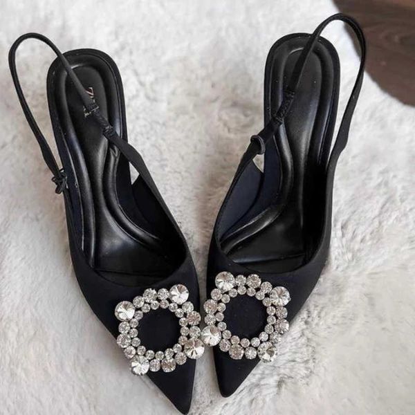 new sandals women black high heel pumps rhinestone pointed toe heeled comfort slingback for plus size heels 230406
new sandals women black high heel pumps rhinestone pointed toe heeled comfort slingback for plus size heels 230406