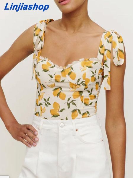 t-shirt summer women lemon random print camisole spaghetti strap tank vintage slim crop ladies 2022519, White
t-shirt summer women lemon random print camisole spaghetti strap tank vintage slim crop ladies 2022519, White