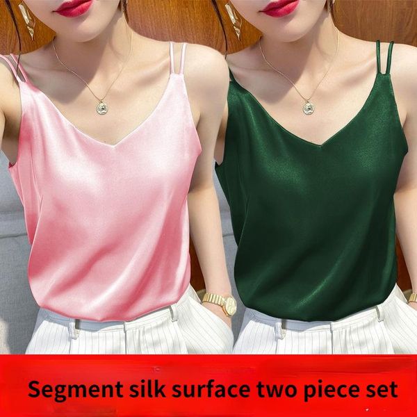 t-shirt women 2022 satin mulberry silk bottoming solid color korean version summer autumn v neck casual loose tank, White
t-shirt women 2022 satin mulberry silk bottoming solid color korean version summer autumn v neck casual loose tank, White