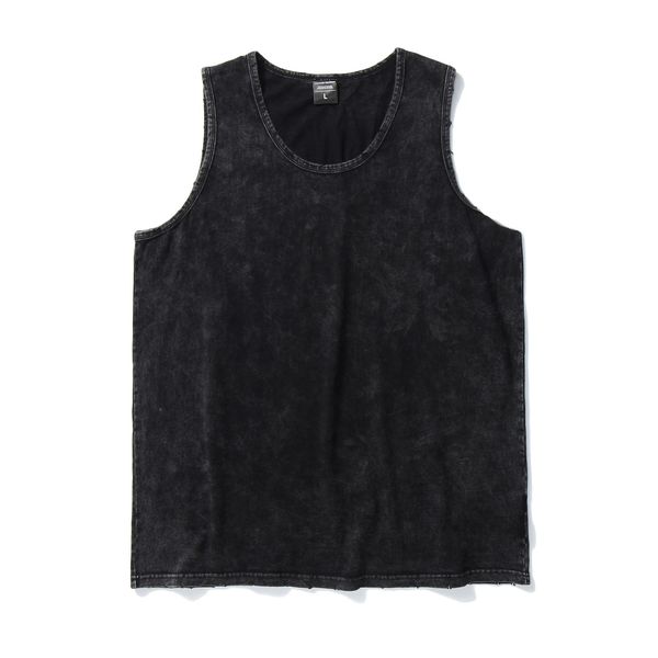 men' tank high street black washed distressed vest men summer fashion thin perforated solid color sleeveless bottom shirt baggy 23042, White;black
men' tank high street black washed distressed vest men summer fashion thin perforated solid color sleeveless bottom shirt baggy 23042, White;black