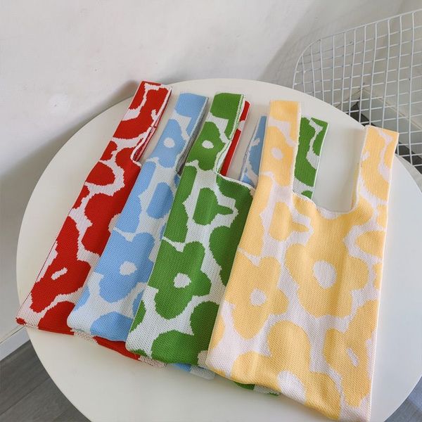 fashion women plaid shopping knitted bags flower ladies tote bag fashion contrast color purse handbag
fashion women plaid shopping knitted bags flower ladies tote bag fashion contrast color purse handbag