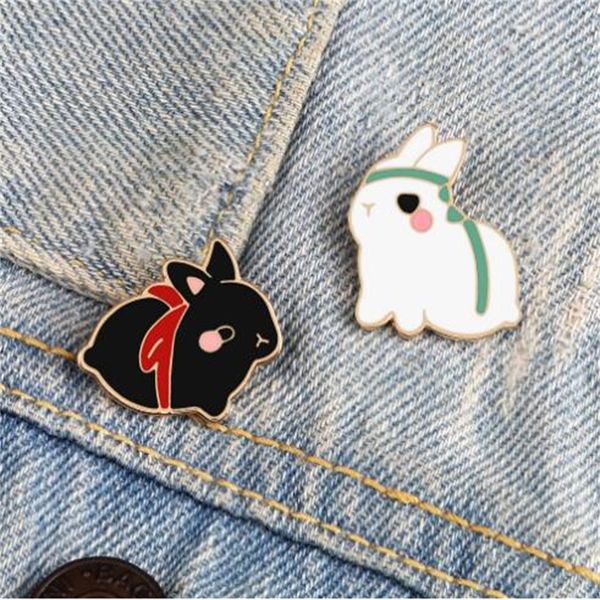 cute fat rabbit enamel lapel pin couple black and white rabbit breast pin cartoon animal badge backpack jewelry gift for children and friend, Gray
cute fat rabbit enamel lapel pin couple black and white rabbit breast pin cartoon animal badge backpack jewelry gift for children and friend, Gray