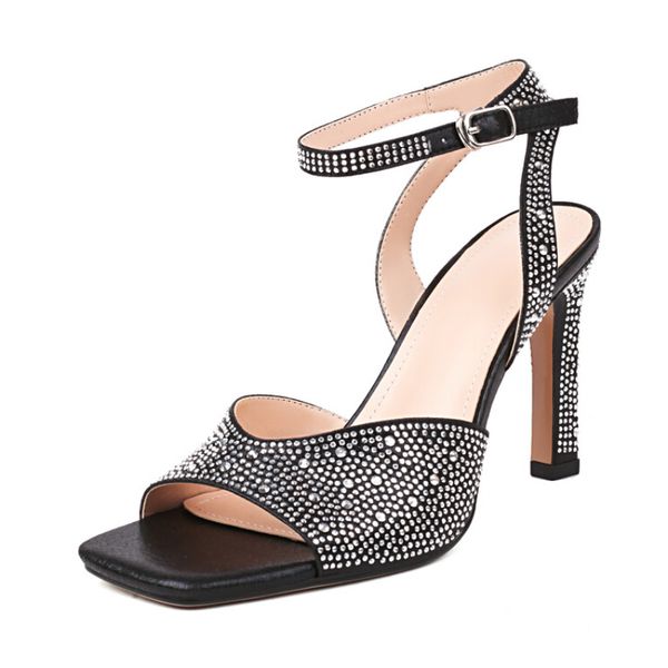2023 summer new rhinestone high heel sandals large 43 fashion heels women elegant banquet shoes party super high .5 cm, Black
2023 summer new rhinestone high heel sandals large 43 fashion heels women elegant banquet shoes party super high .5 cm, Black