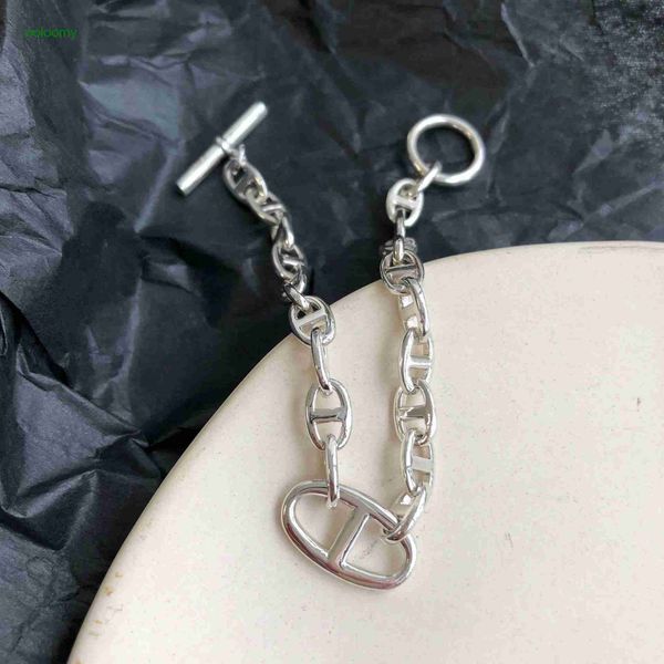 hemrres designer bracelet s925 sterling silver ot buckle pig nose bracelet women's ins network red designer chain personality j-6648, Black
hemrres designer bracelet s925 sterling silver ot buckle pig nose bracelet women's ins network red designer chain personality j-6648, Black