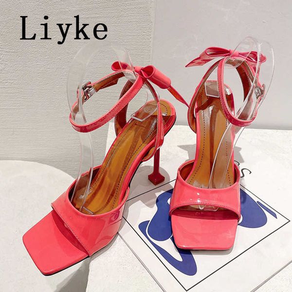 sandals liyke) 2023 summer fashion butterflyknot women's sandals white pink patent leather square toe stiletto heels banquet dress shoe, Black
sandals liyke) 2023 summer fashion butterflyknot women's sandals white pink patent leather square toe stiletto heels banquet dress shoe, Black