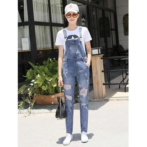 jeans women ripped hole denim jumpsuit ladies autumn fashion loose jeans rompers vintage casual plus size pocket overall playsuit, Blue
jeans women ripped hole denim jumpsuit ladies autumn fashion loose jeans rompers vintage casual plus size pocket overall playsuit, Blue