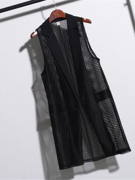 leather 2022 new big size women black hollow out vest fashion elegant office lady slim coat outwear summer long sleeveless jackets
leather 2022 new big size women black hollow out vest fashion elegant office lady slim coat outwear summer long sleeveless jackets