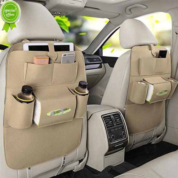 

new felt storage bag university car rear seat mount auto interior organizer multi-pocket goods stowing tidying felt storage bags