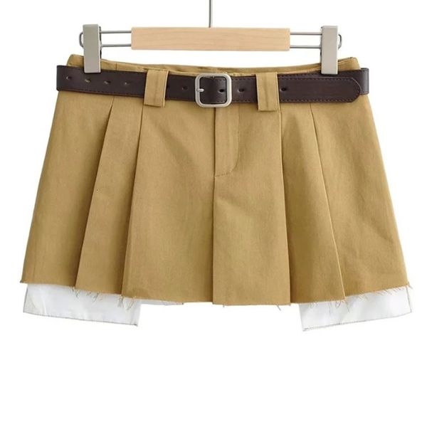 skirts deat spring fashion women low waist with belt clothes two pieces pleated mini skirt female short wy57604l 230427, Black
skirts deat spring fashion women low waist with belt clothes two pieces pleated mini skirt female short wy57604l 230427, Black