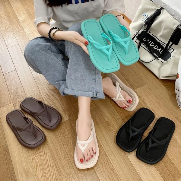 summer flip flops 2022 square head comfortable women's outdoor beach slippers home shoes multi color rkb, Black;red
summer flip flops 2022 square head comfortable women's outdoor beach slippers home shoes multi color rkb, Black;red