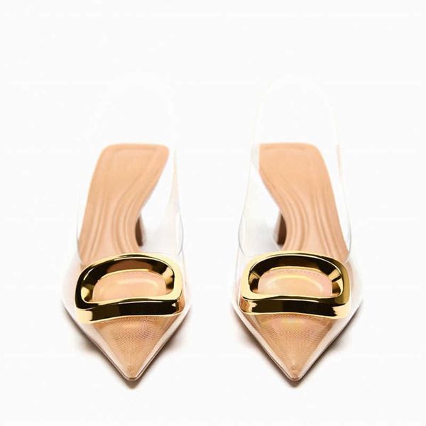 new sandals womens summer transparent high heels pointed toe slingback pumps fashion wedding casual front metal heeled sandal 230406, Black
new sandals womens summer transparent high heels pointed toe slingback pumps fashion wedding casual front metal heeled sandal 230406, Black