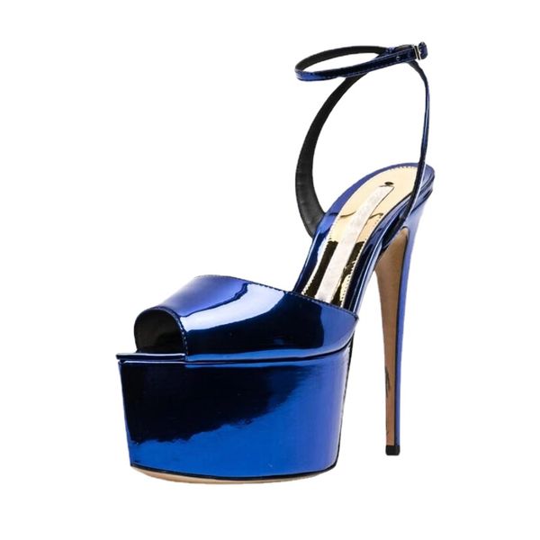 2023 summer new runway open-toe mirror fish mouth sandals fashion platform shoes womens banquet high heels size 43 44 45, Black
2023 summer new runway open-toe mirror fish mouth sandals fashion platform shoes womens banquet high heels size 43 44 45, Black
