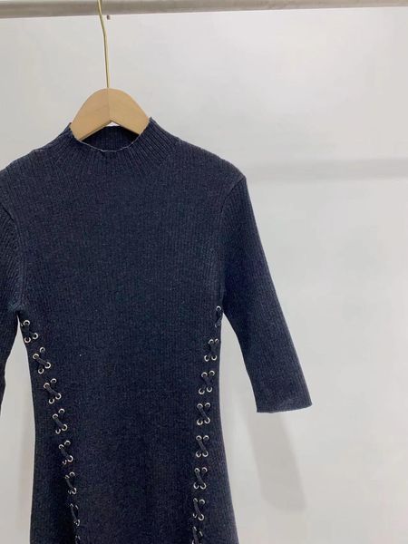 dresses women simple lacing strap slim fit autumn winter knitted short dress, Black;gray
dresses women simple lacing strap slim fit autumn winter knitted short dress, Black;gray