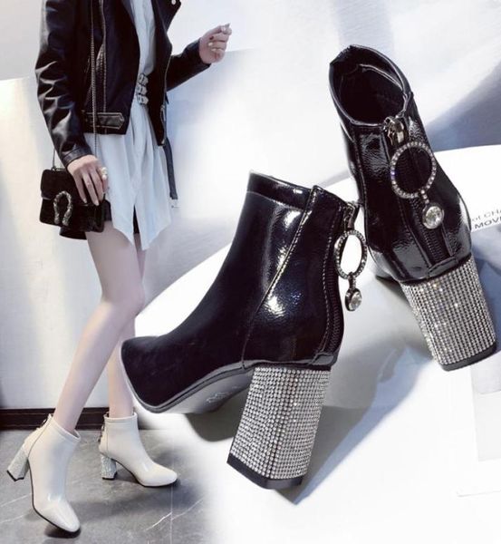 square toe short boots woman fallwinter shoes women high heeled boots rhinestone chunky heel female booties large size4646967, Black
square toe short boots woman fallwinter shoes women high heeled boots rhinestone chunky heel female booties large size4646967, Black