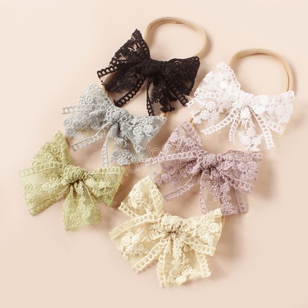 baby nylon bow headband for girls soft headbands cute elastic children hairbands embroided flower toddler hair accessories, Slivery;white
baby nylon bow headband for girls soft headbands cute elastic children hairbands embroided flower toddler hair accessories, Slivery;white