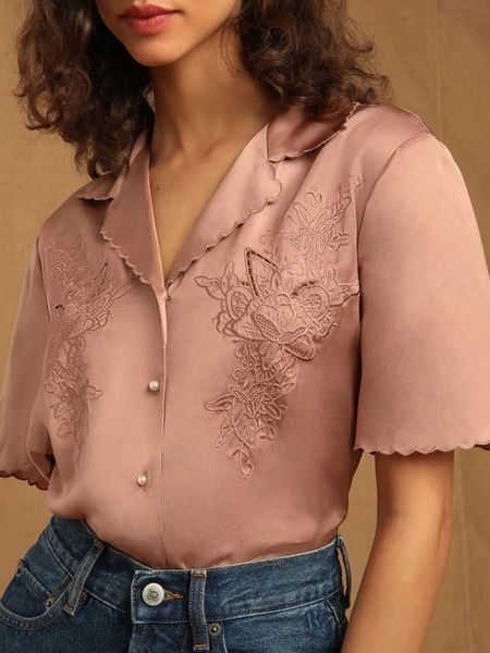 shirts women retro flower embroidery blouse ladies short sleeve singlebreasted hollow out french sweet shirt and 2022 spring, White
shirts women retro flower embroidery blouse ladies short sleeve singlebreasted hollow out french sweet shirt and 2022 spring, White