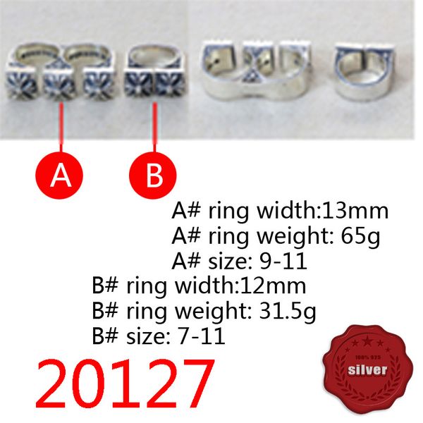 20127 fashion ring aggressive cross flower s925 sterling silver open letter personalized index finger youth punk hip hop fashion item retro
20127 fashion ring aggressive cross flower s925 sterling silver open letter personalized index finger youth punk hip hop fashion item retro