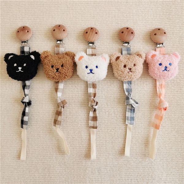 pacifier holders clips# ins cute bear wooden soother clips baby holder plaid anti drop chain born nipples s dummy clip with dust bag 230427
pacifier holders clips# ins cute bear wooden soother clips baby holder plaid anti drop chain born nipples s dummy clip with dust bag 230427