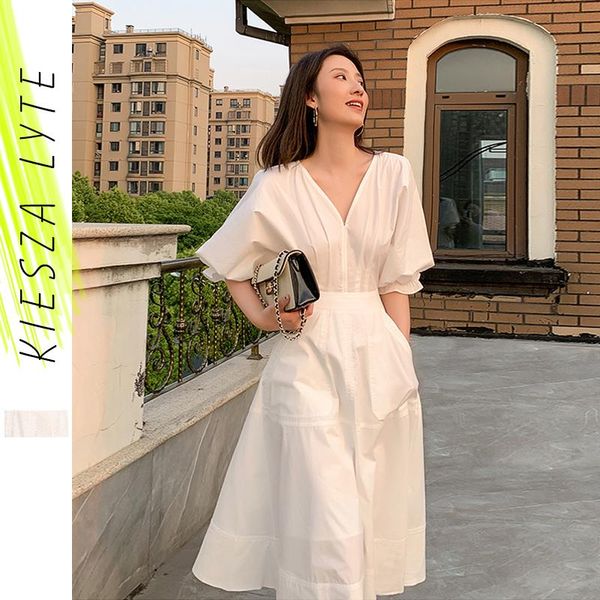 dresses women vintage french style dress 2020 summer ranway hepburn style white bubble sleeve v neck a line dresses vestidos, Black;gray
dresses women vintage french style dress 2020 summer ranway hepburn style white bubble sleeve v neck a line dresses vestidos, Black;gray