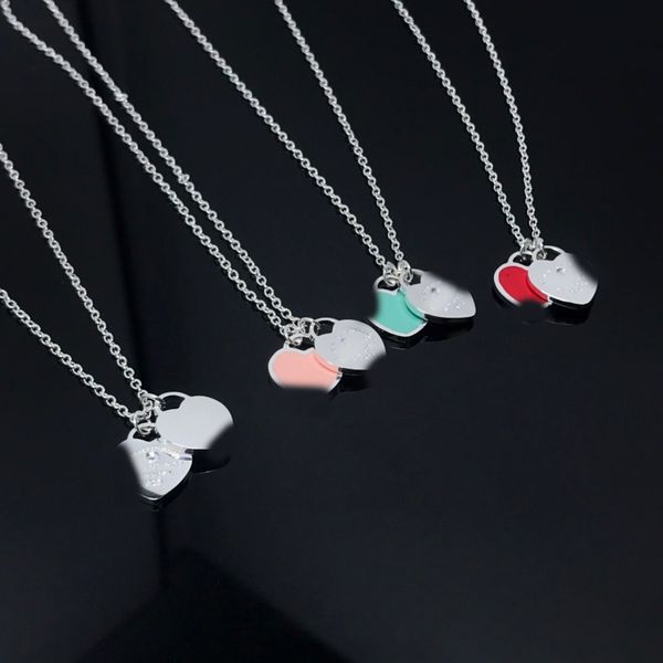 designer women's necklace peach heart pendant classic choker steel jewelry gift, Silver
designer women's necklace peach heart pendant classic choker steel jewelry gift, Silver