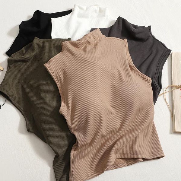 leather itoolin autumn women mock neck tank with bra pad casual crop screw thread sleeveless camisole for women winter, Black
leather itoolin autumn women mock neck tank with bra pad casual crop screw thread sleeveless camisole for women winter, Black