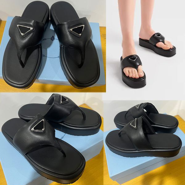 soft padded nappas leather thong wedgen sandals 1yz04 enameled metal triangle famous designer womens sandal flip flops beach sandals slipper, Black
soft padded nappas leather thong wedgen sandals 1yz04 enameled metal triangle famous designer womens sandal flip flops beach sandals slipper, Black