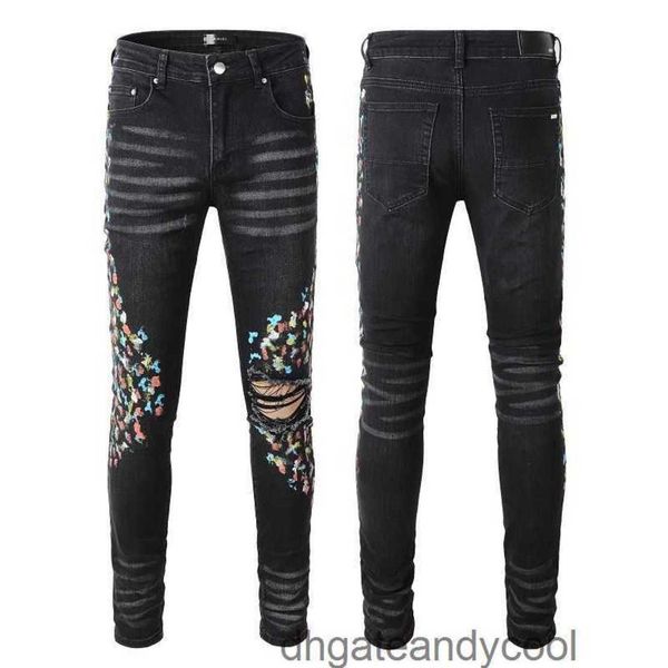 high man 2023 brand water fog denim street fashion jeans wash designer black pants distressed hole paint contrast color slim fit skinny jean, Blue
high man 2023 brand water fog denim street fashion jeans wash designer black pants distressed hole paint contrast color slim fit skinny jean, Blue