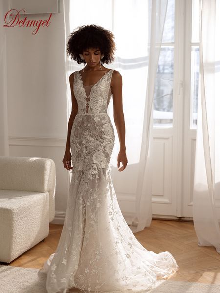 party dresses detmgel 2023 modern v neck mermaid wedding dress backless shiny lace beading applique court train princess gown 230427, White;black
party dresses detmgel 2023 modern v neck mermaid wedding dress backless shiny lace beading applique court train princess gown 230427, White;black
