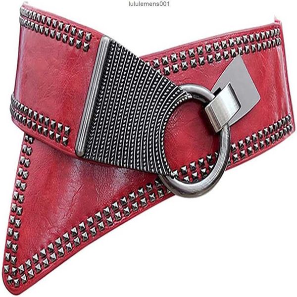 belts punk rocker wide for women elastic european style metal round bucklecrdm, Black;brown
belts punk rocker wide for women elastic european style metal round bucklecrdm, Black;brown