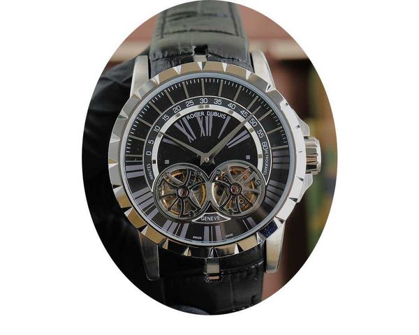 mens watch luxury roger excalibur automatic mechanical aaaaa wristwatches double flying tourbillon black leather strap reloj humbre, Slivery;brown
mens watch luxury roger excalibur automatic mechanical aaaaa wristwatches double flying tourbillon black leather strap reloj humbre, Slivery;brown