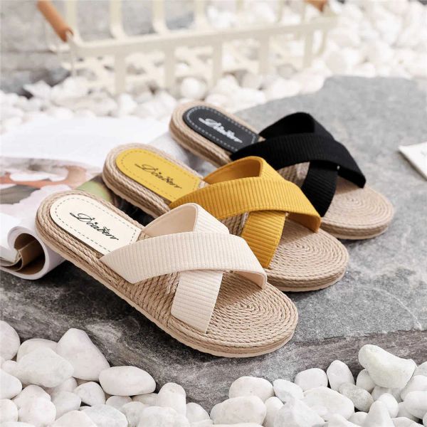 home shoes women's cross strap flip-flops imitation straw linen bottom flat-heeled slippers summer new 1.6cm heel syy, Black;red
home shoes women's cross strap flip-flops imitation straw linen bottom flat-heeled slippers summer new 1.6cm heel syy, Black;red