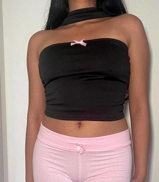 tanks women pink bow y2k tube cropped sleeveless backless choker neck chic party going out camisole, Black;white
tanks women pink bow y2k tube cropped sleeveless backless choker neck chic party going out camisole, Black;white