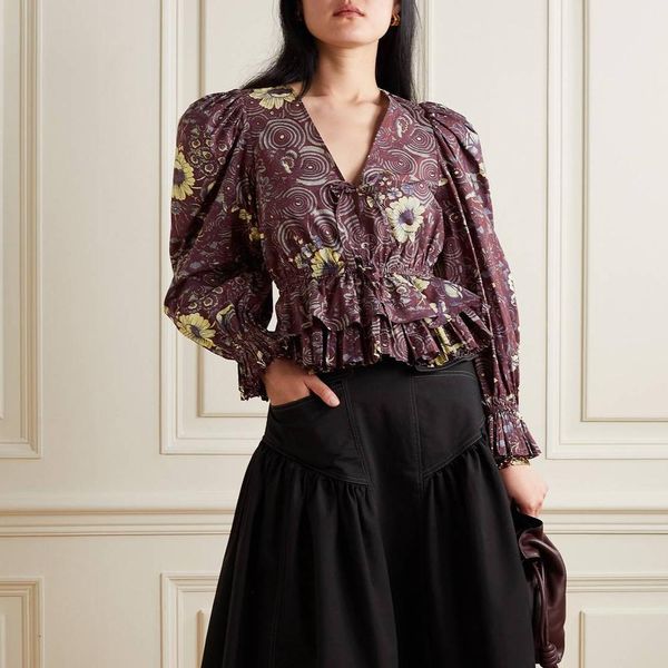 polos women's vintage print cotton shirt vneck long sleeve fashion lady blouse, White
polos women's vintage print cotton shirt vneck long sleeve fashion lady blouse, White