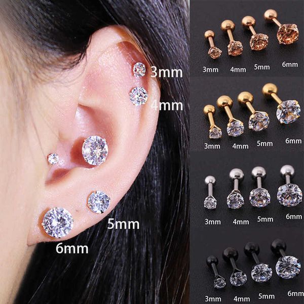 charm 1 buah anting-anting tindik telinga zirkon kristal baja tahan karat medis untuk wanita/pria 4 cabang perhiasan tindik tulang rawan tra, Golden
charm 1 buah anting-anting tindik telinga zirkon kristal baja tahan karat medis untuk wanita/pria 4 cabang perhiasan tindik tulang rawan tra, Golden