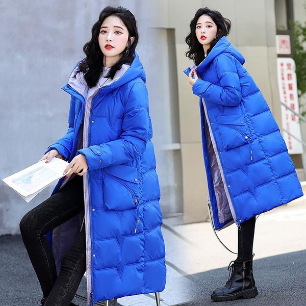 leather 2022 new glossy parka coat women's fashion thicken winter hooded loose long jacket female windproof rainproof warm outwear, Black
leather 2022 new glossy parka coat women's fashion thicken winter hooded loose long jacket female windproof rainproof warm outwear, Black