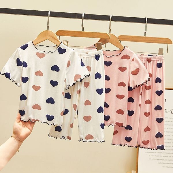 rompers 1 2 3 4 year old baby girls home clothing outfits cute casual kids pajamas set thin cool short sleeved tshirt pants twopiece 230427, Blue
rompers 1 2 3 4 year old baby girls home clothing outfits cute casual kids pajamas set thin cool short sleeved tshirt pants twopiece 230427, Blue