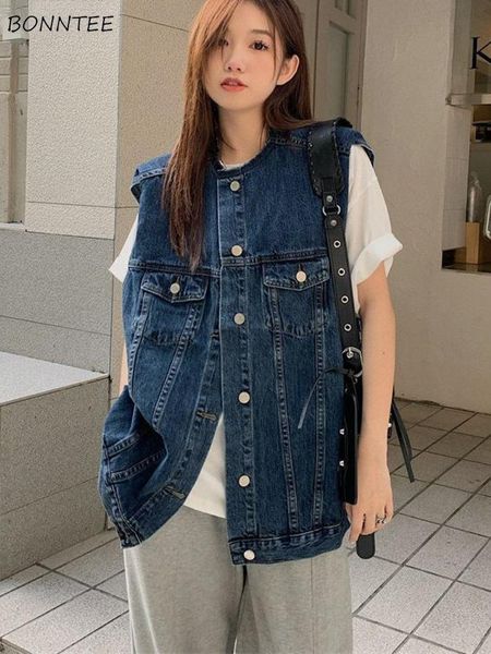 vests denim vests women loose bf outwear american style vintage sleeveless new spring basic students fashion high street loose leisure, Black;white
vests denim vests women loose bf outwear american style vintage sleeveless new spring basic students fashion high street loose leisure, Black;white