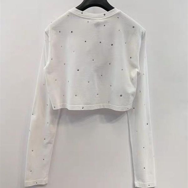t-shirt women's letter printing short tshirt diamond decoration female cotton oneck short longsleeved tshirt 2022 summer new, White
t-shirt women's letter printing short tshirt diamond decoration female cotton oneck short longsleeved tshirt 2022 summer new, White