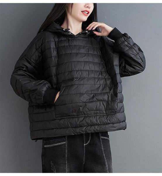 leather aransue lightweight down cotton padded short design autumn winter casual pullover long sleeve warm coat hooded outwear, Black
leather aransue lightweight down cotton padded short design autumn winter casual pullover long sleeve warm coat hooded outwear, Black