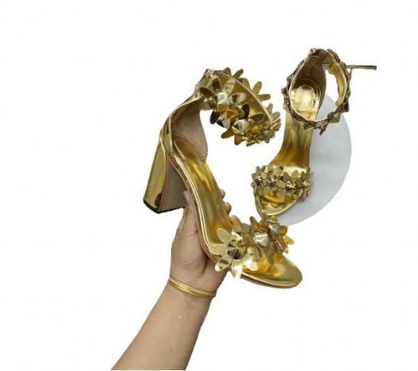 gold summer gladiators flower high chunky heel genuine leather women sandals fashion elegant pumps, Black
gold summer gladiators flower high chunky heel genuine leather women sandals fashion elegant pumps, Black