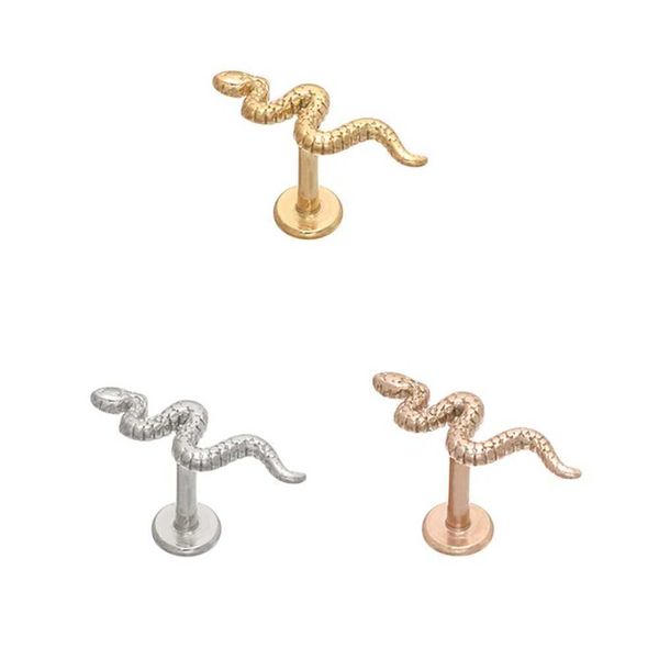 stud 1pcs safe and non-toxic snake shape body decoration earring piercings ear stud piercing jewelry lip rings lip nail w0428, Golden;silver
stud 1pcs safe and non-toxic snake shape body decoration earring piercings ear stud piercing jewelry lip rings lip nail w0428, Golden;silver