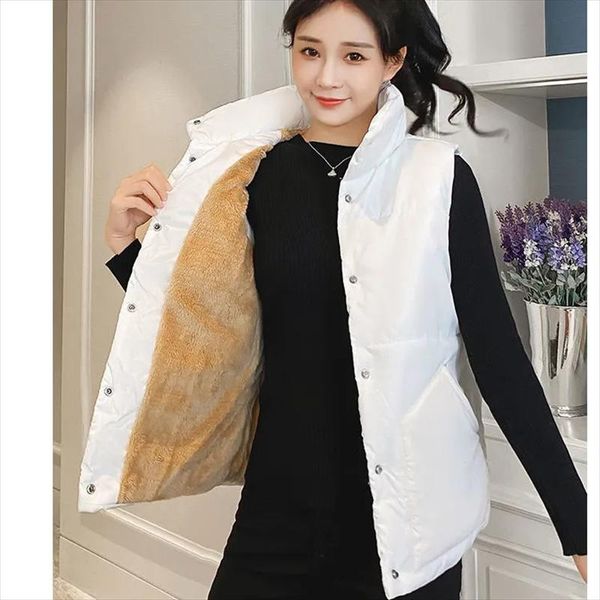 vests 2021 autumn winter women solid loose vest stand collar long vest jacket cotton padded women windproof warm waistcoat 5xl, Black;white
vests 2021 autumn winter women solid loose vest stand collar long vest jacket cotton padded women windproof warm waistcoat 5xl, Black;white