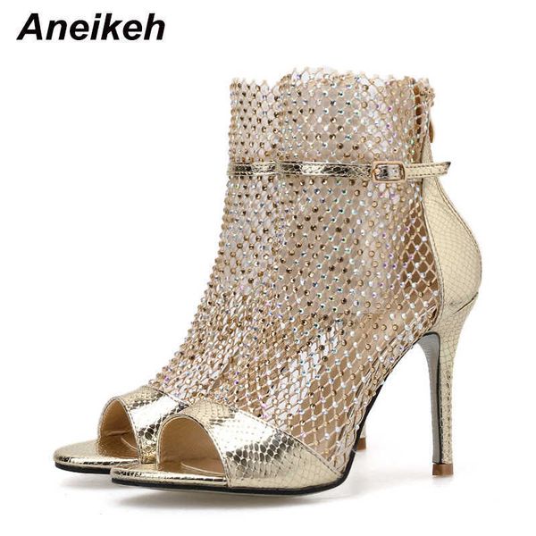 sandals aneikeh fashion spring gold glitter rhinestone mesh ankle sandals boots high heels booties peeptoe pumps lady party shoes j230428, Black
sandals aneikeh fashion spring gold glitter rhinestone mesh ankle sandals boots high heels booties peeptoe pumps lady party shoes j230428, Black