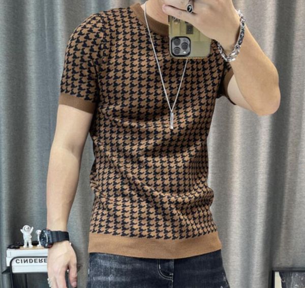 men short sleeve sweater t-shirt o-neck knitted tees streetwear social club casual tee shirt, White;black
men short sleeve sweater t-shirt o-neck knitted tees streetwear social club casual tee shirt, White;black