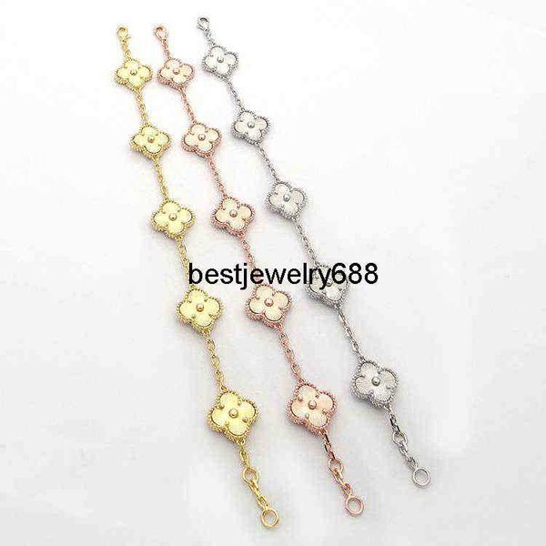 luxury designer link chain bracelet four-leaf cleef clover womens fashion 18k gold bracelets jewelry, Golden;silver
luxury designer link chain bracelet four-leaf cleef clover womens fashion 18k gold bracelets jewelry, Golden;silver