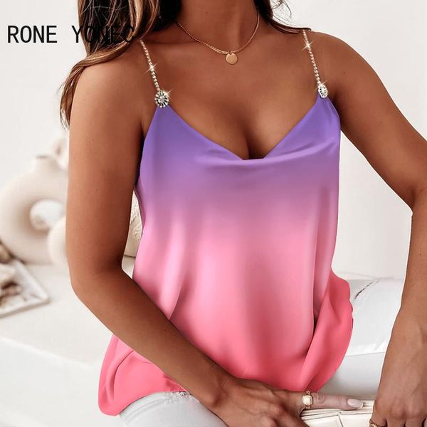 t-shirt women chic gradient color v neck sleeveless chain straps summer casual camis crop, White
t-shirt women chic gradient color v neck sleeveless chain straps summer casual camis crop, White