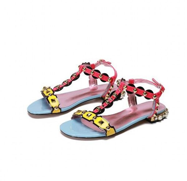 fashion patent leather women sandals t strap flat heel lady summer gladiators colorful womens sandalias shoes, Black
fashion patent leather women sandals t strap flat heel lady summer gladiators colorful womens sandalias shoes, Black